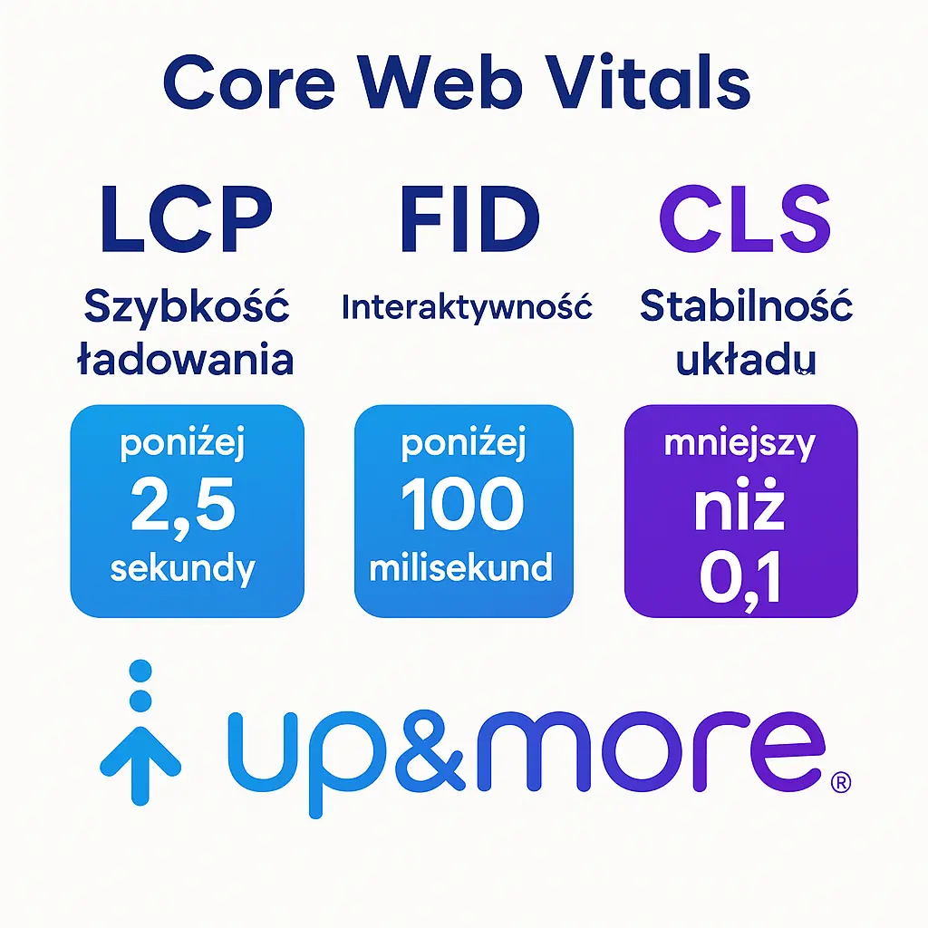 Optymalne wartości wskaźników LCP, FID i CLS